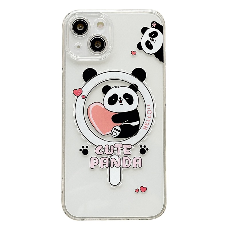 Cute Dinosaur Panda Magnetic Phone Case - Image 4