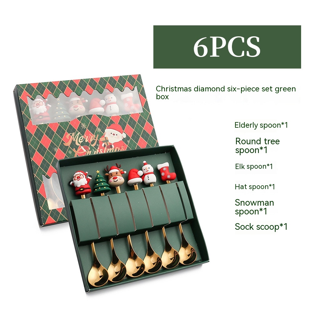 E 6pc Six Piece Set Green Box