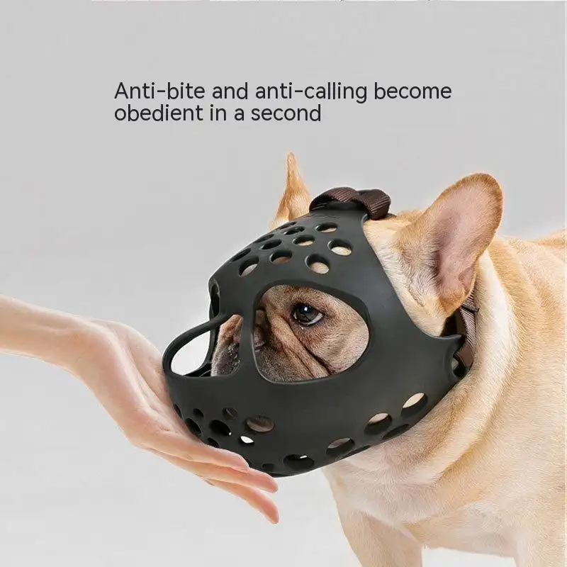 Dog Soft Rubber Mouth Cover Anti-bite Mask