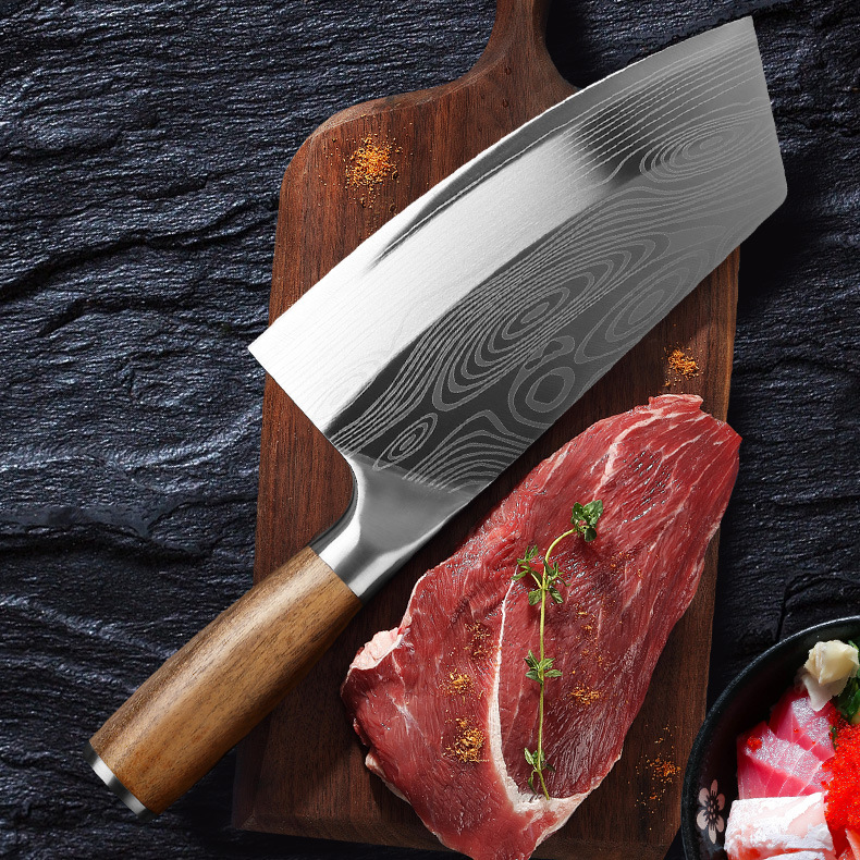 Title 10, Stainless Steel Kitchen Knife With Wooden Handle