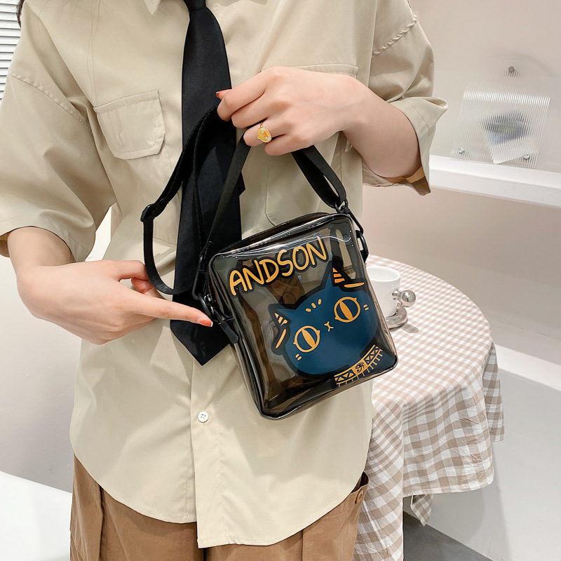 One-shoulder PVC Simple Trendy Crossbody Transparent Shoulder Bag