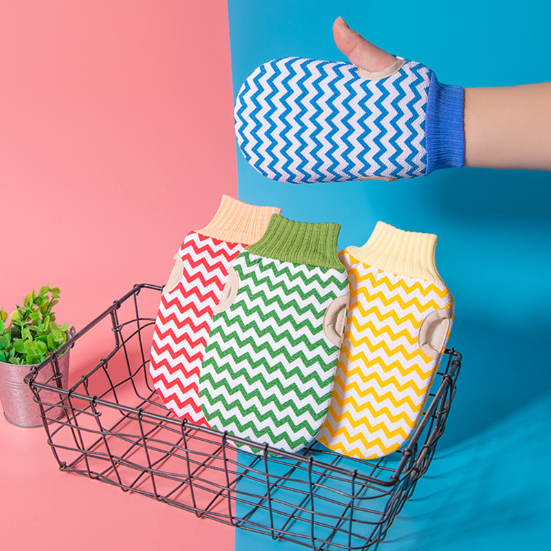 Water Ripple Thumb Double Sided Scrubbing Towel