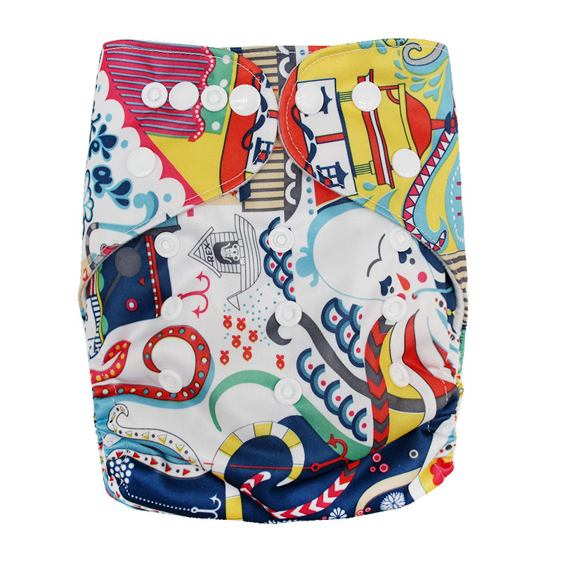 Washable Cloth Diapers Baby Waterproof Adjustablebreathable — foto 4