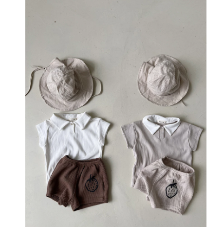 Girls T-shirt All-match Cotton Short Sleeve Shorts
