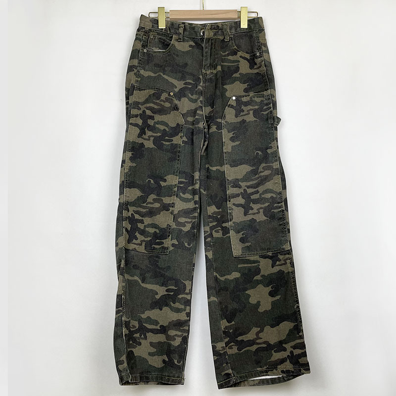 Title 4, High Street Work Camouflage Jeans Loose