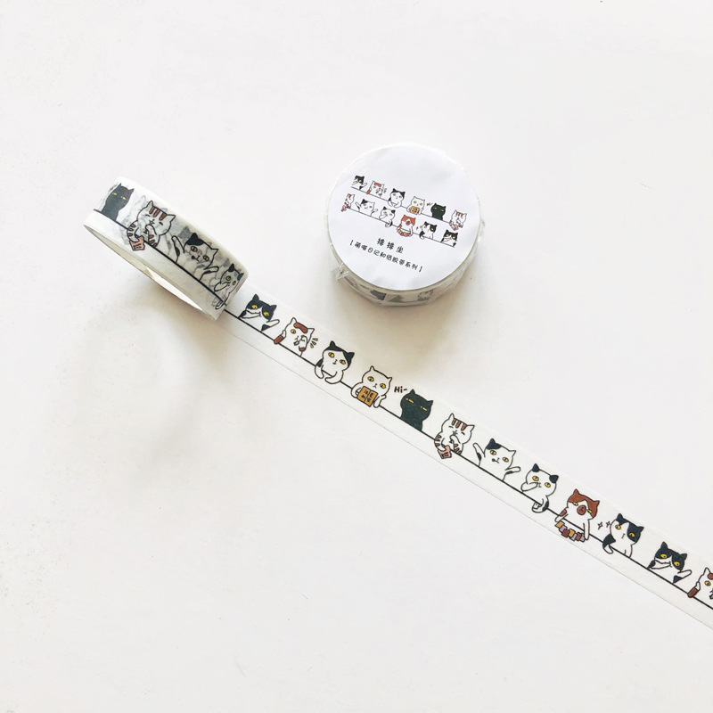 Title 5, Creative Cute Kitty And Paper Adhesive Tape