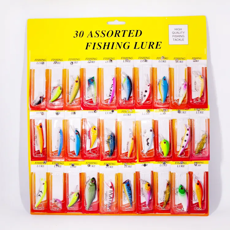 Creative Lure Bait 30 Pcs Plastic Fake Fishing Gear