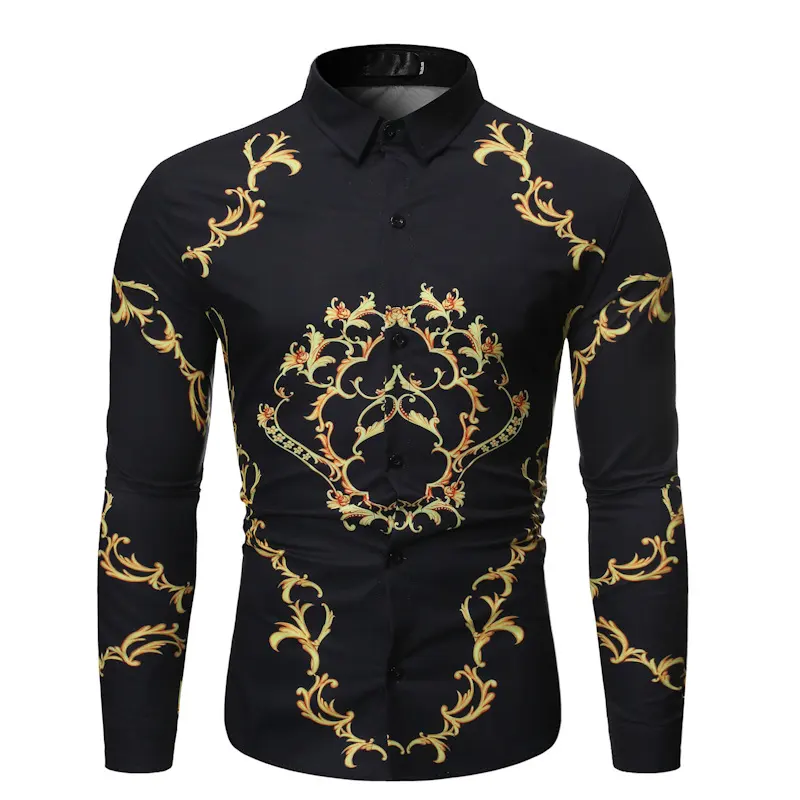 New Mens Long Sleeve Shirts Slim Fit Casual Shirt