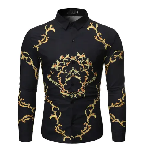 New Mens Long Sleeve Shirts Slim Fit Casual Shirt