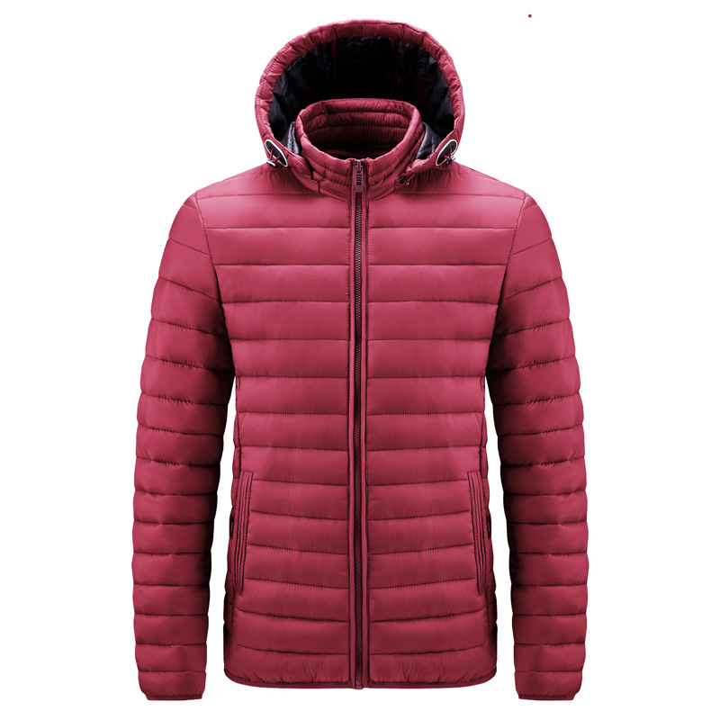 Hooded Cotton-padded Jacket Men's Zipper Cotton-padded Jacket Men's Jacket