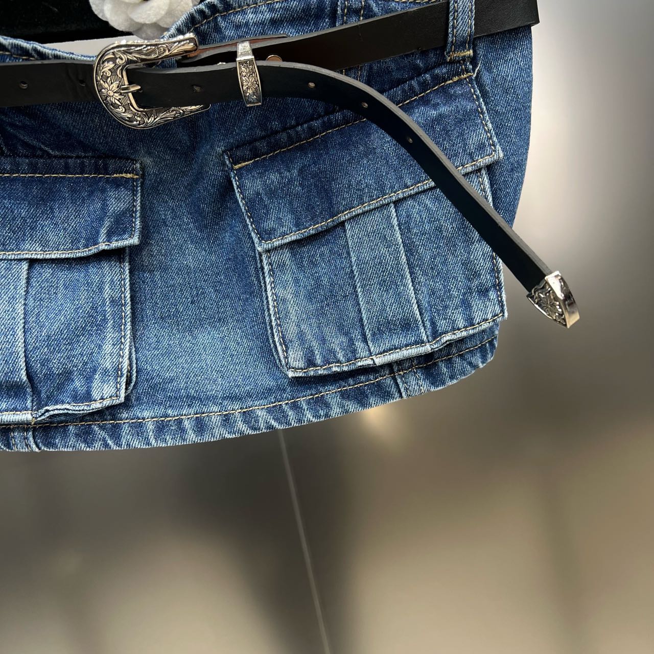 Cargo Pants Spice Girl Denim Suit - Image 2