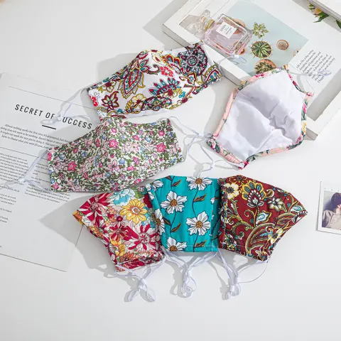 Men's and Women's Mouth Cover Dustproof Breathable Washable Printing