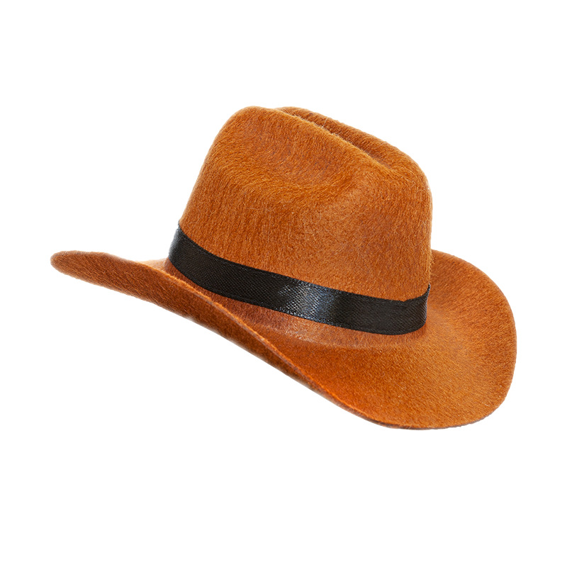 Brown cowboy hat