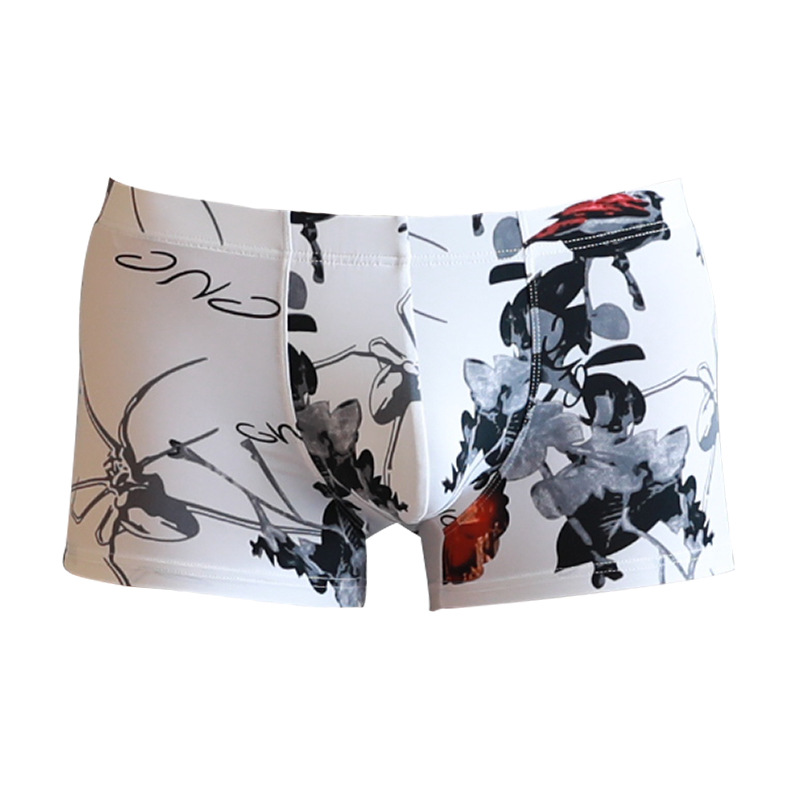 Title 4, Ice Silk Cool Boxer Male Low Waist Panties Brea...