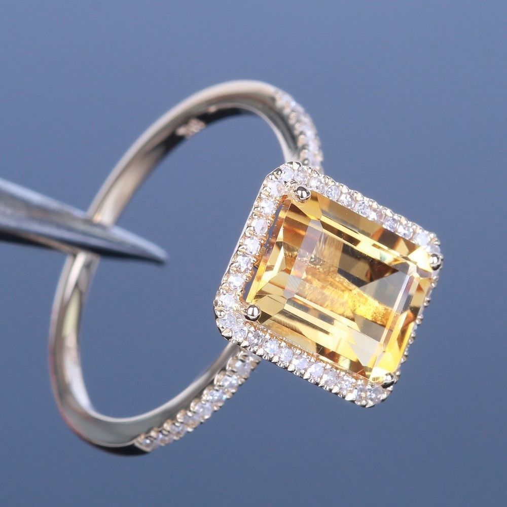 Bague en Pierre Jaune Luxe — Élégance et Brillance - image 4