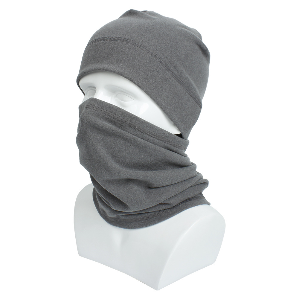 Outdoor Windproof And Cold-proof Fleece Sports Cycling Hat And Scarf Set