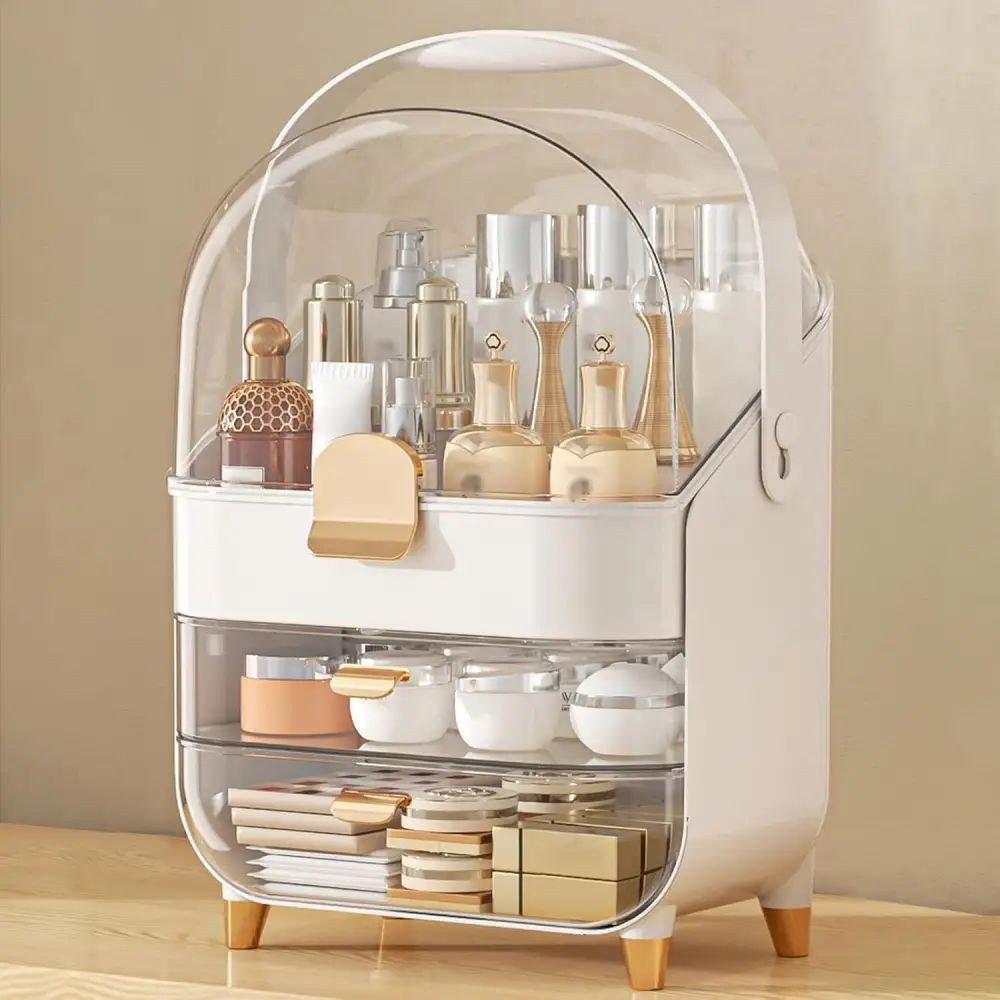 Makeup Organizer with Skincare Holder
