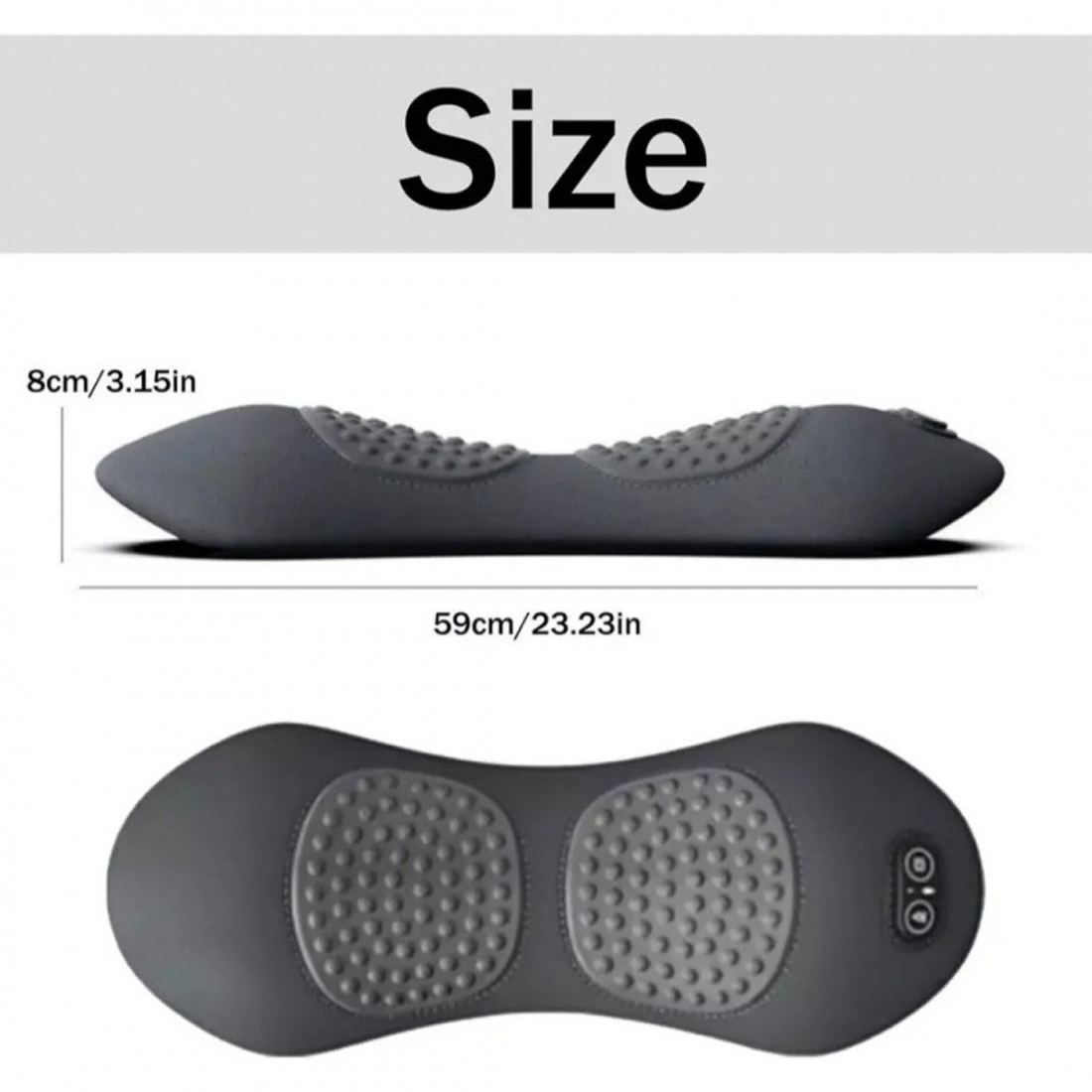 Lumbar Support Pillow Bed Cushion Sleeping Pad Massager — image 11