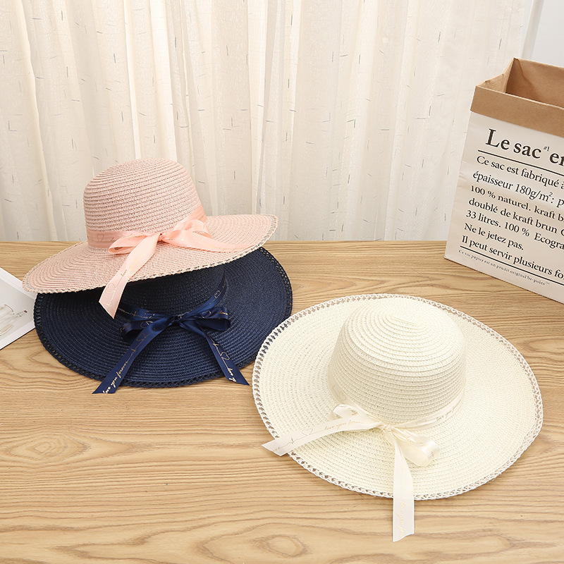 Women's Outdoor Travel Summer Shade Sun Protection Straw Hat