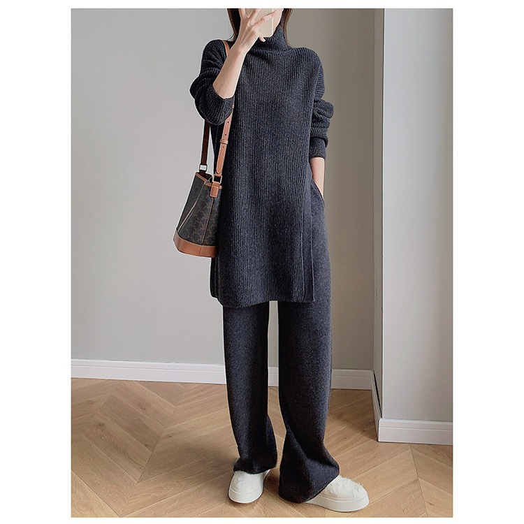 Title 6, Womens Turtleneck Soft Glutinous Sweater Suit....