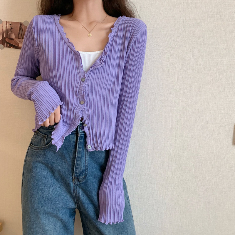 Title 11, Thin Ice Silk Knitted Cardigan Shawl Sun Protec...