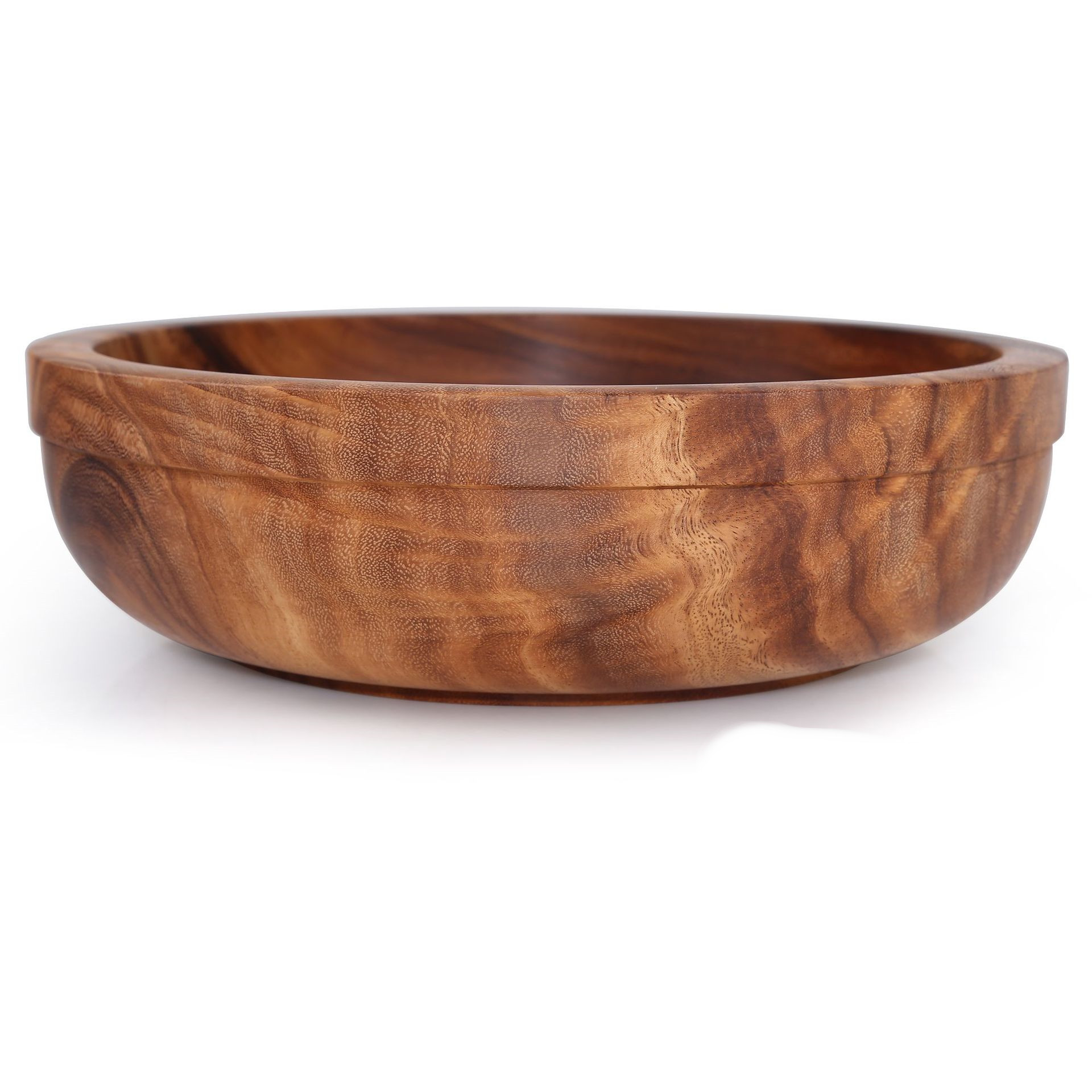 Natural Acacia Wood Bowl And Plate Dinnerware Set - Image 16