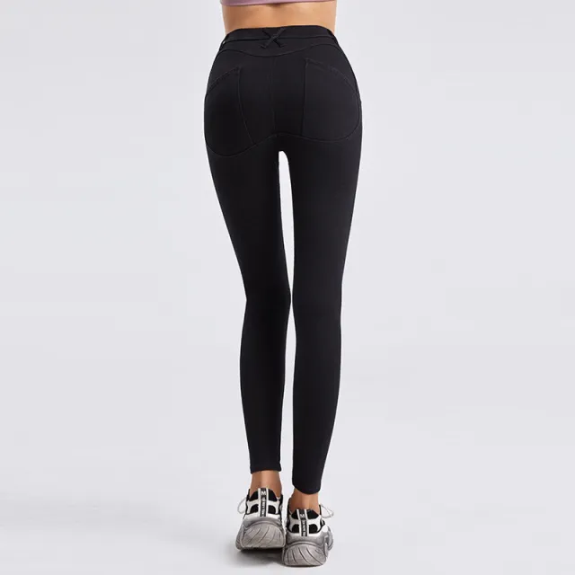 Women's High Waist Straight Yoga Jeans Black - Shop at LoveMi