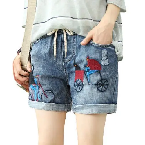 Tube Loose Casual Retro Curled Embroidery Style8907 - Shop at LoveMi