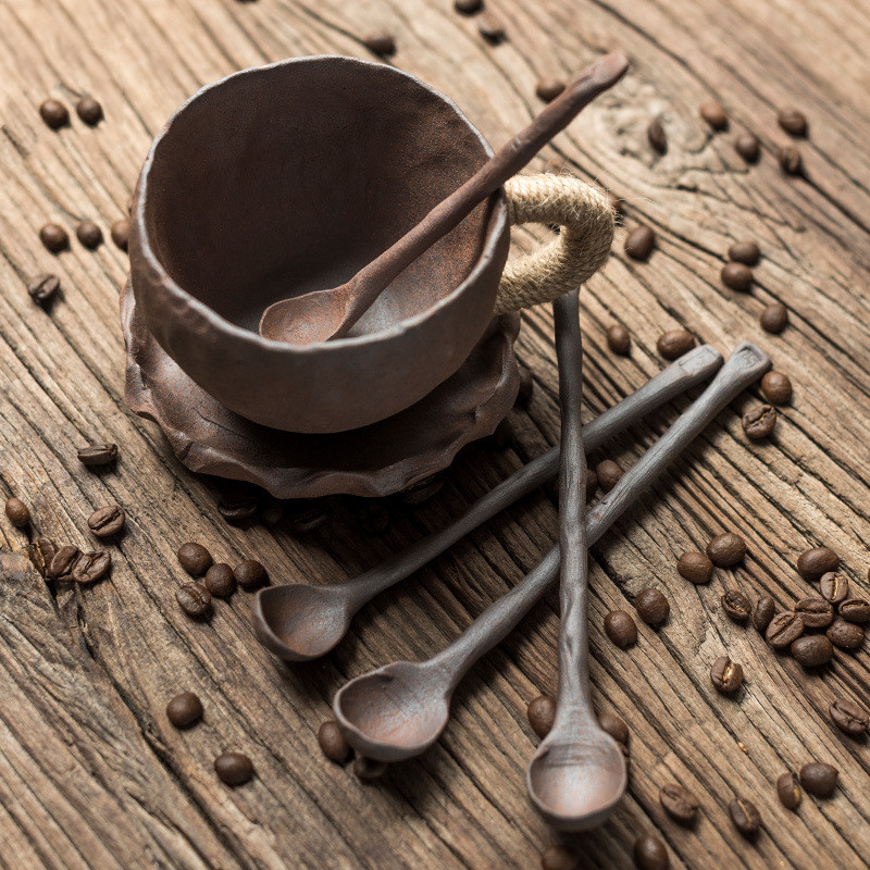 Title 2, Tao Fans Hand-made Coffee Spoon Creative Cerami...