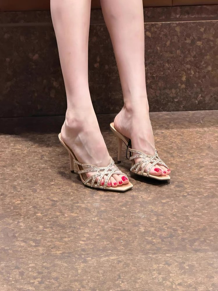Square-Toe Heeled Sandals, picture 4 of 4