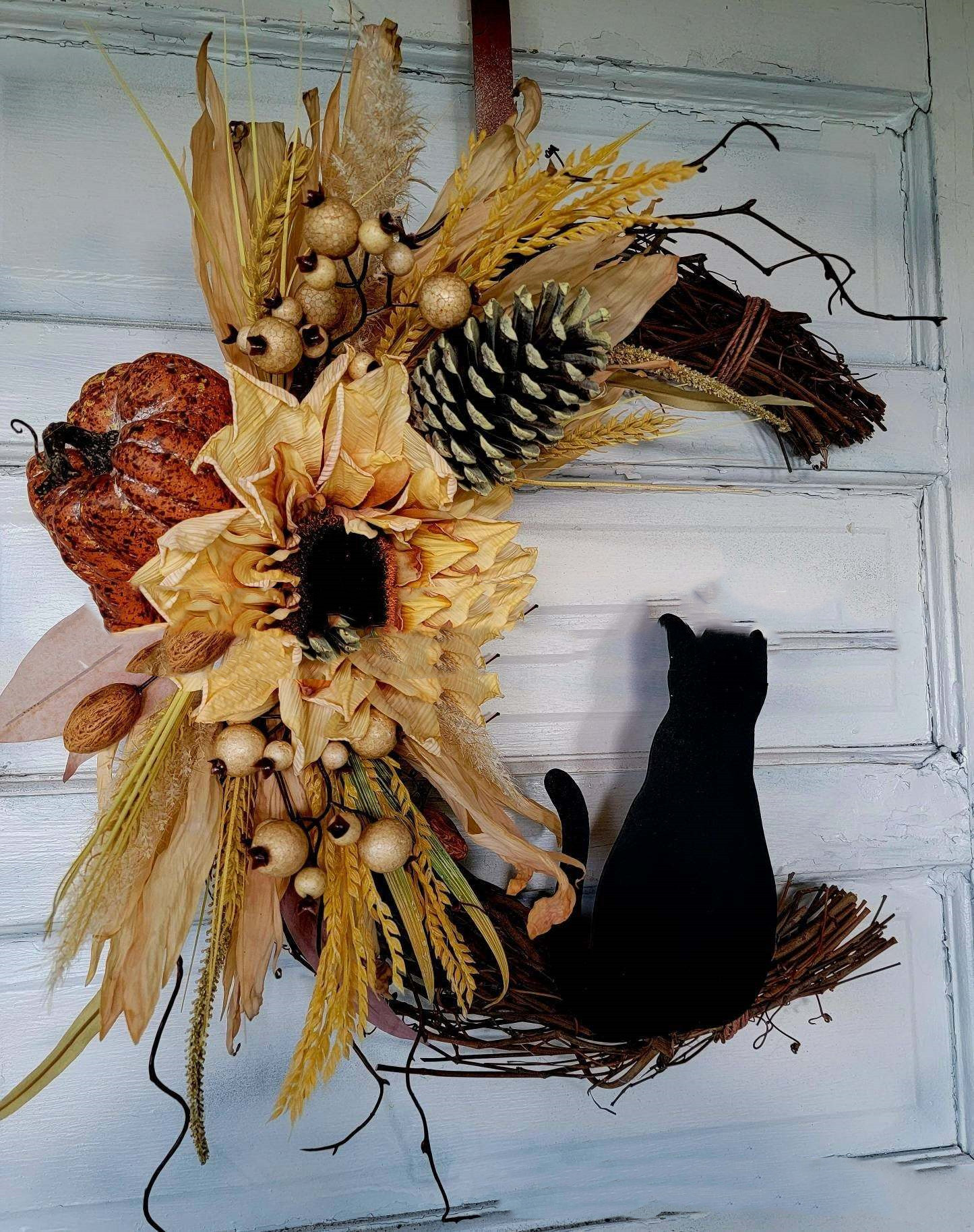 Halloween Kitty Door Hanging Decoration Garland (1