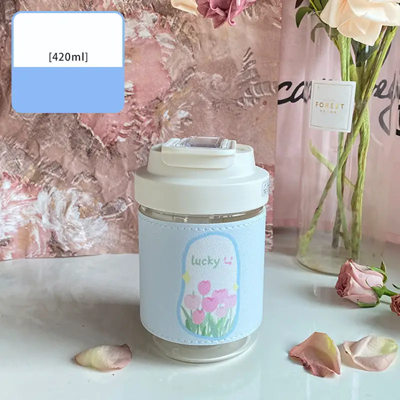 Creative Cute Portable Double Drink Glass