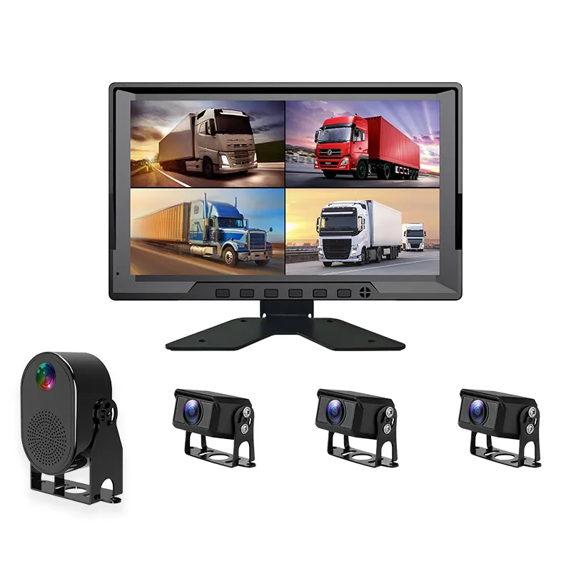 10-inch 4CH All-in-One Truck & Fleet Monitor Vehicle Surveillance
