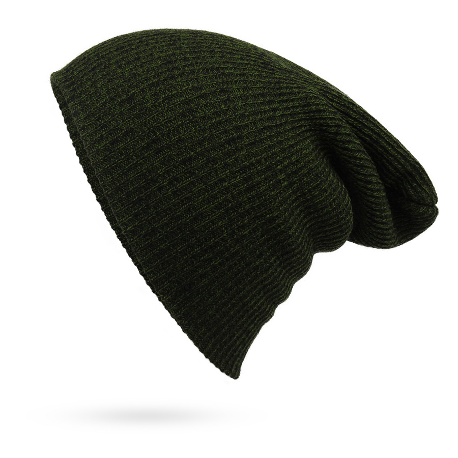 Striped Stitch Hip-hop Hat Warm Outdoor Knit