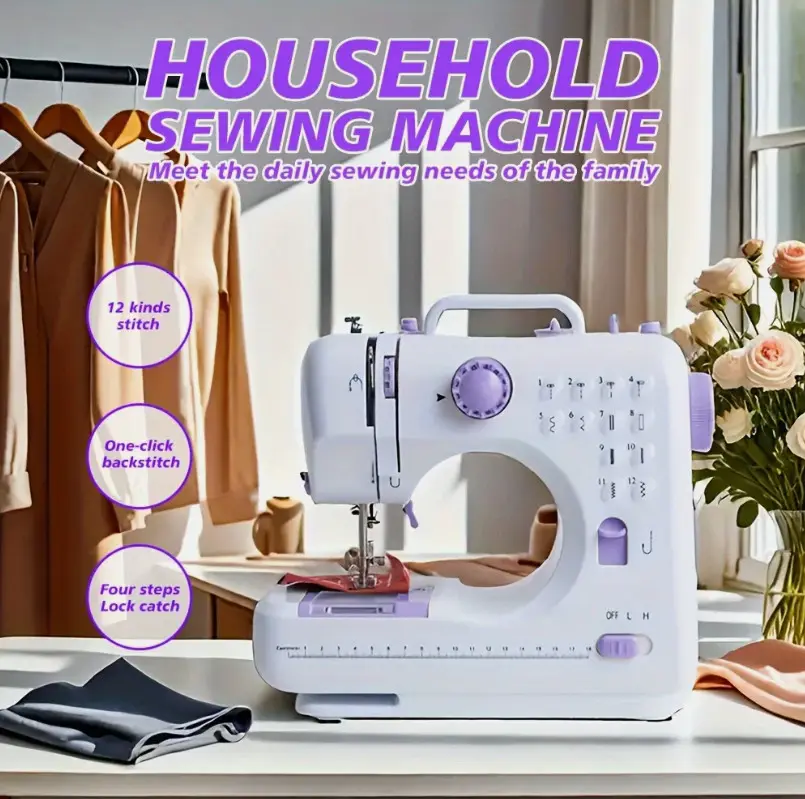 Portable Sewing Machine With 12 Stitches Multifunctional
