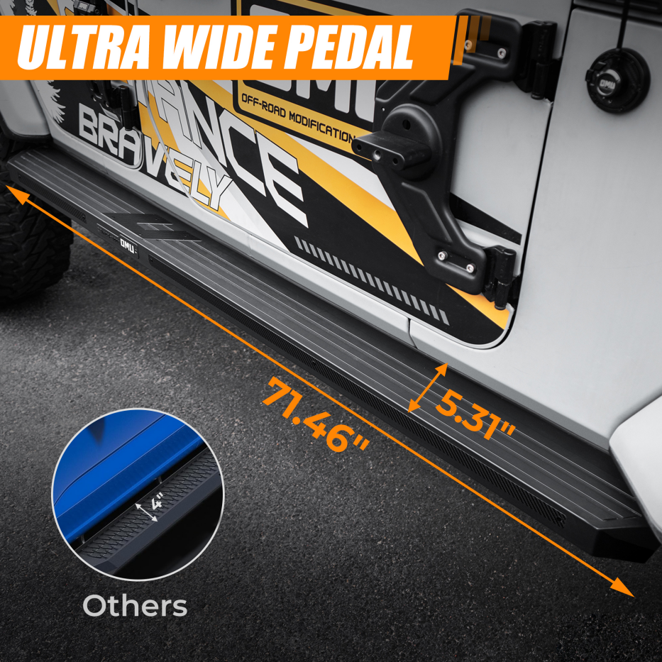 Running Board Side Step For 2018 Wrangler JL 4 Doors