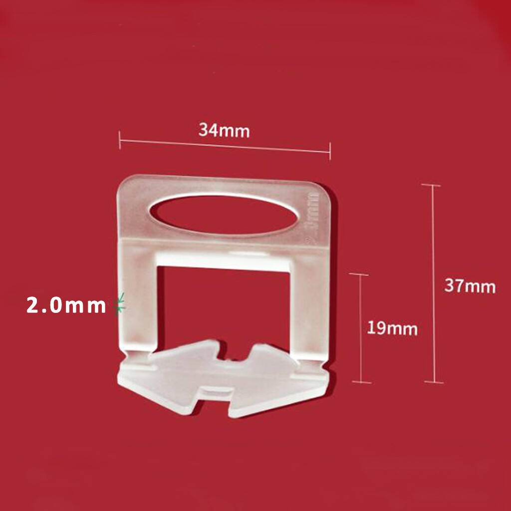 10 00pcs Tile Leveling Spacer Clips Wedges Tool System 2mm Plier Flooring — image 5