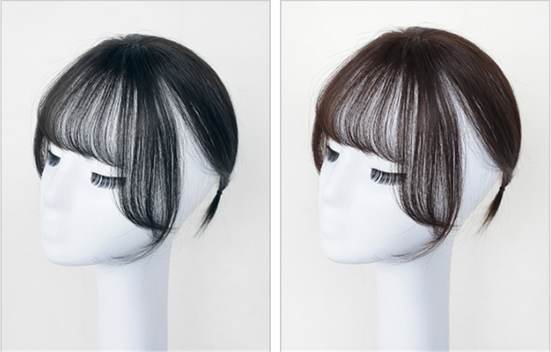 Real Hair Wig Mechanism 3D Air Bangs Wig — foto 4
