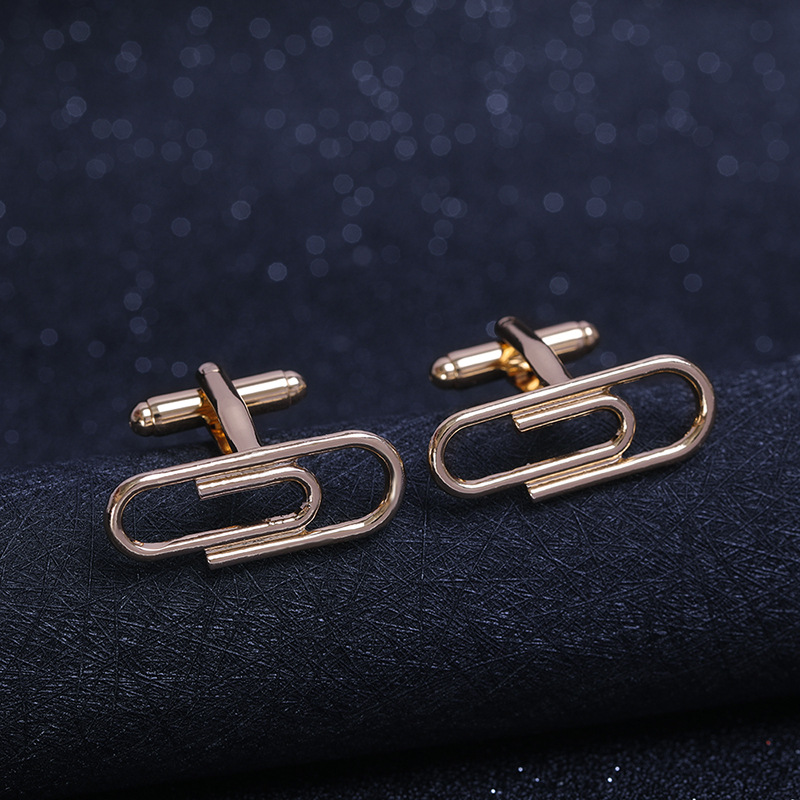 Title 2, New Creative Design Clip Cufflinks