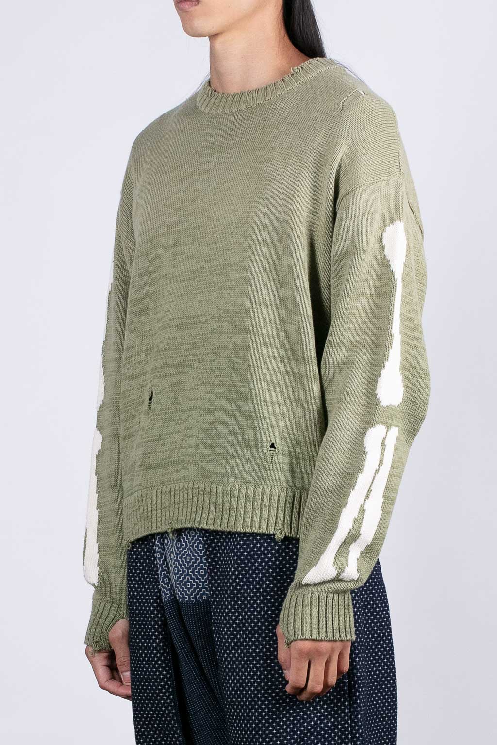 Title 6, Suéter Pullover Unissex Gola Redonda Verde Mili...