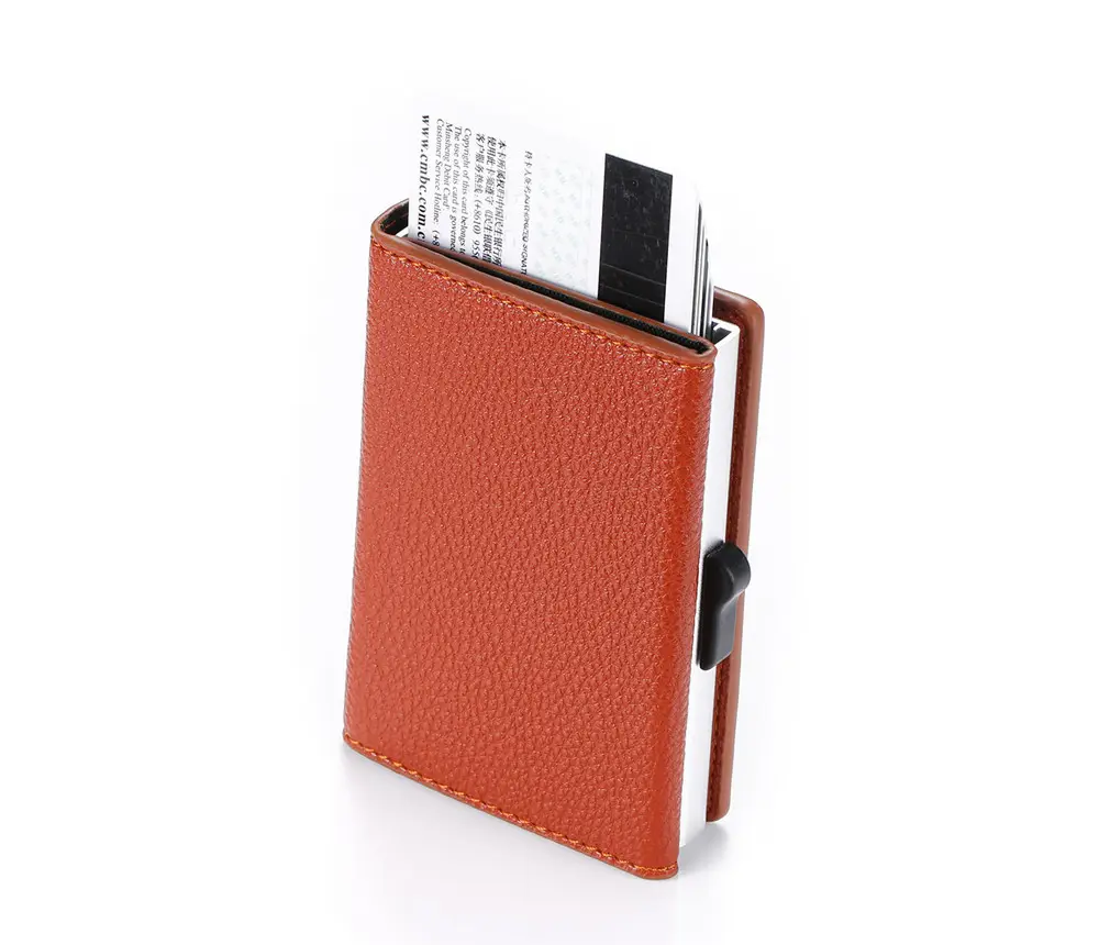 Metal Card Box Zipper Automatically Ejects Credit Case