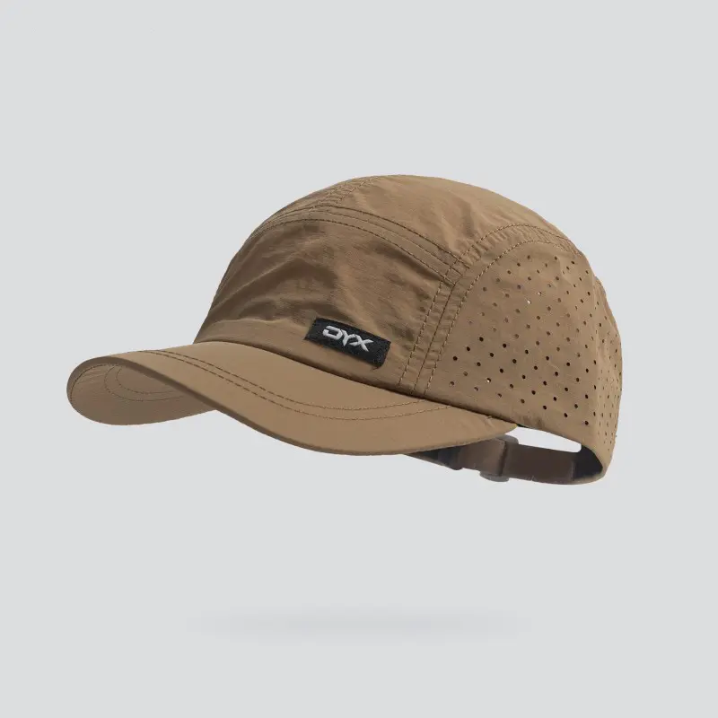 Summer Men's Quick-drying Multi-hole Breathable Adjustable Stylish And Simple Design Soft-top Baseball Cap Suitable For Outdoor Sun Protection And Hiking