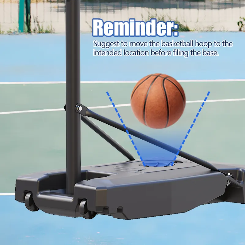 TotheCORE Basketball Stand 5.25-8.53 Ft Adjustable Portable