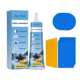 JUEFISH Inflatable Mattress Repair Kit Waterproof, Durable, Portable, Easy-to-Use, Leak Repair Tool Kit For Inflatable Products