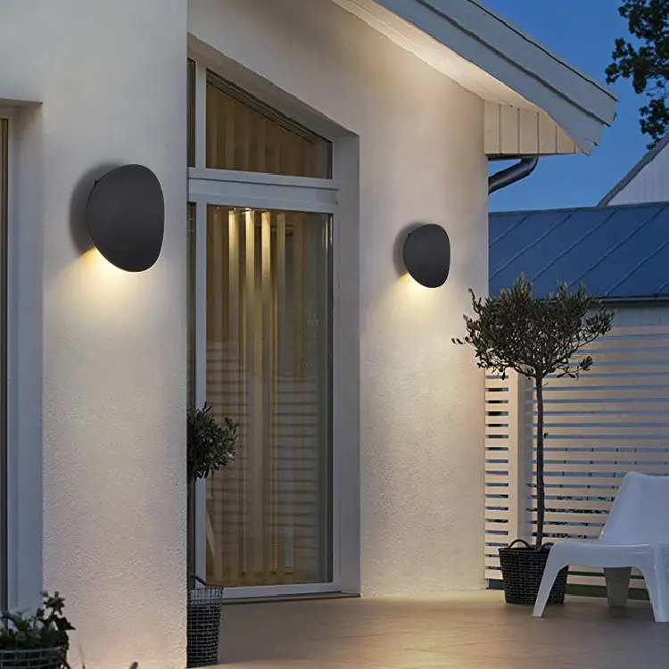 Round Living Room Background Wall Lights Decorate
