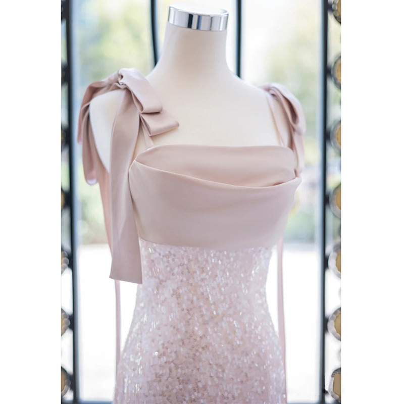 Fashion Slim Sequin Fishtail Cocktail Dress