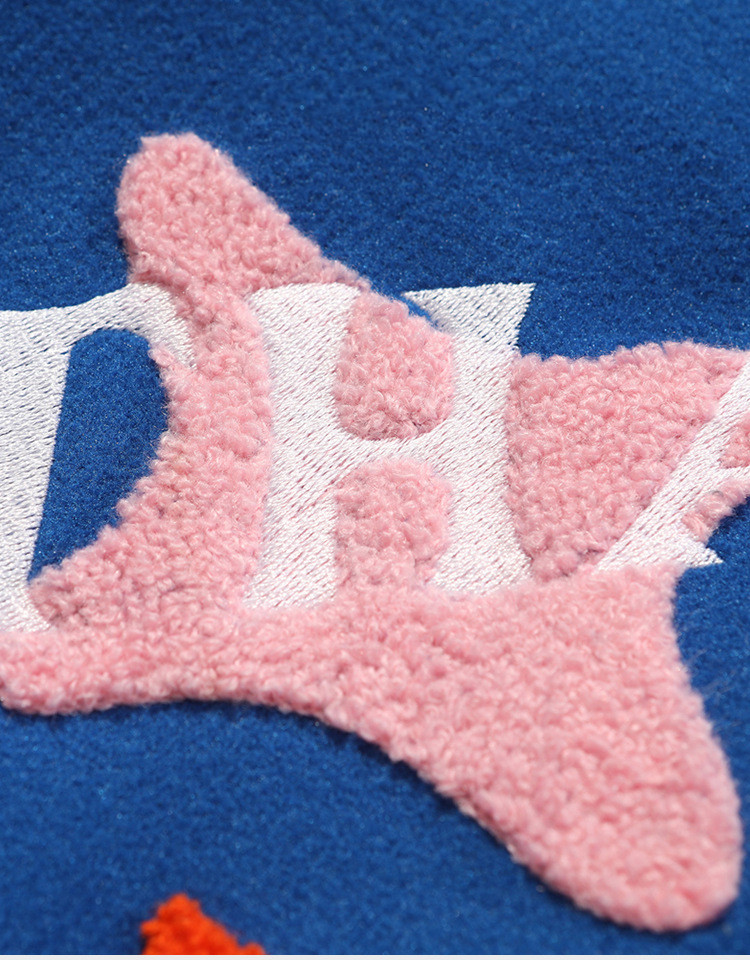 American Street Flame Towel Embroidered Baseball Uniform