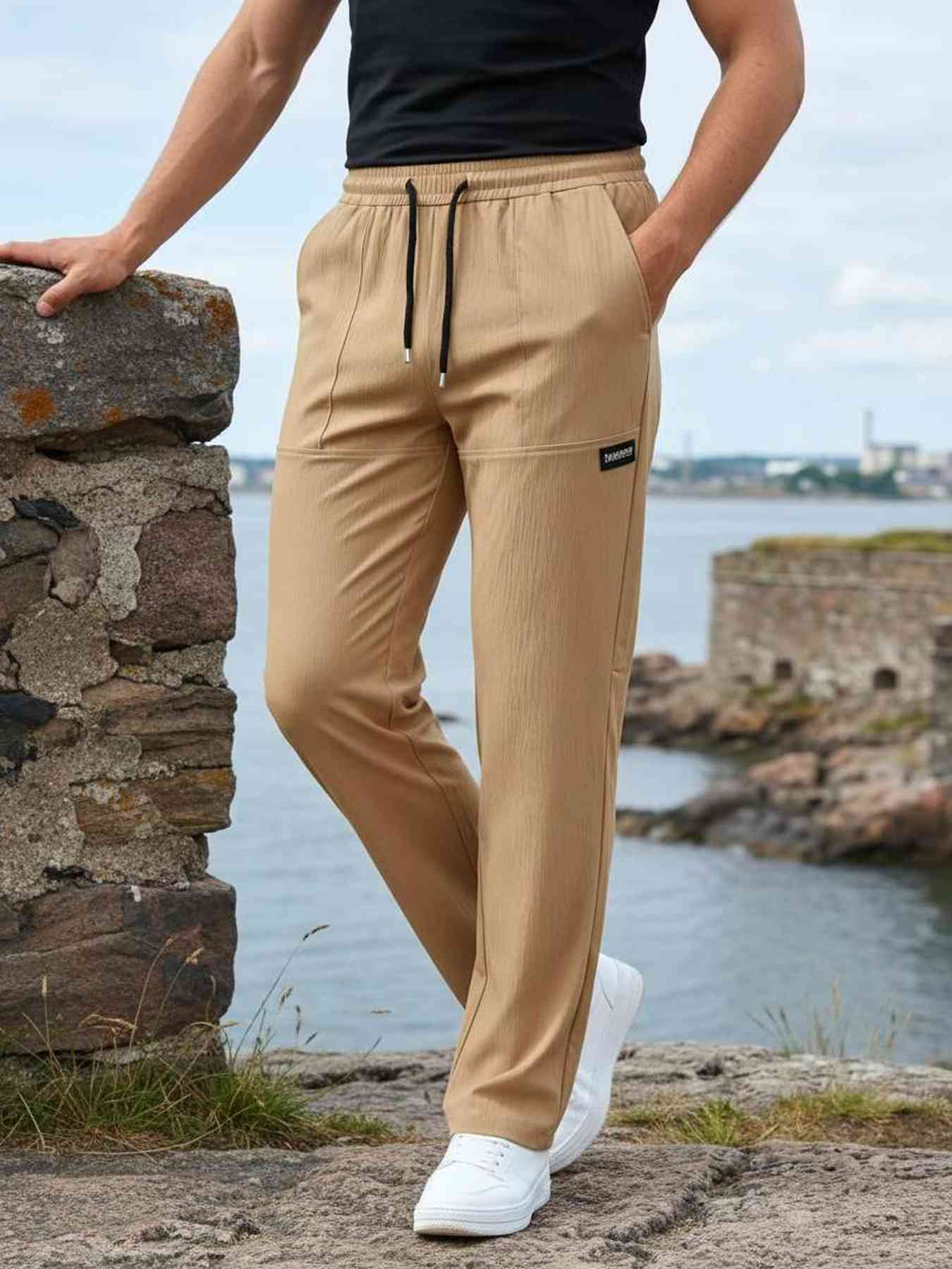 Casual Pants, Trendy And Fashionable Casual Pants, Men's Pants, Men's Pants, Long Pants, Straight Pants, Corduroy Casual Pants, Tight-fitting Casual Pants, Anti-wrinkle Casual Pants, 9-inch Pants, Men