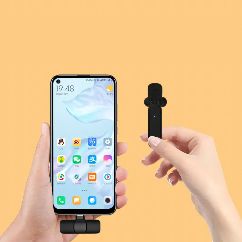 One to Two Wireless Lavalier Microphone