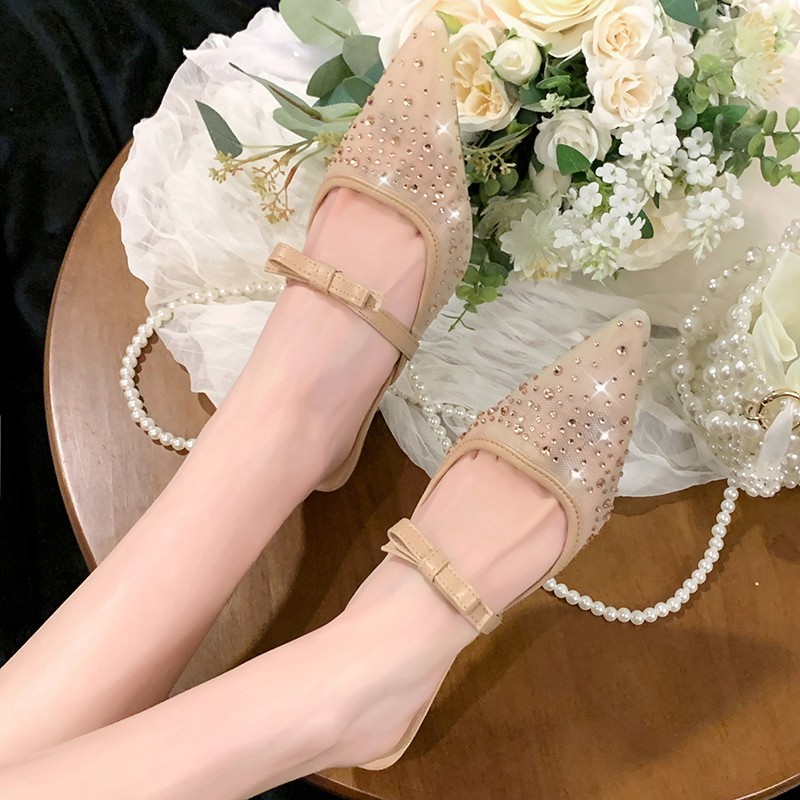 Mesh Rhinestone Kitten Heels, picture 4 of 4